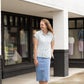 Side Tie Striped Button Up Top - FINAL SALE Tops