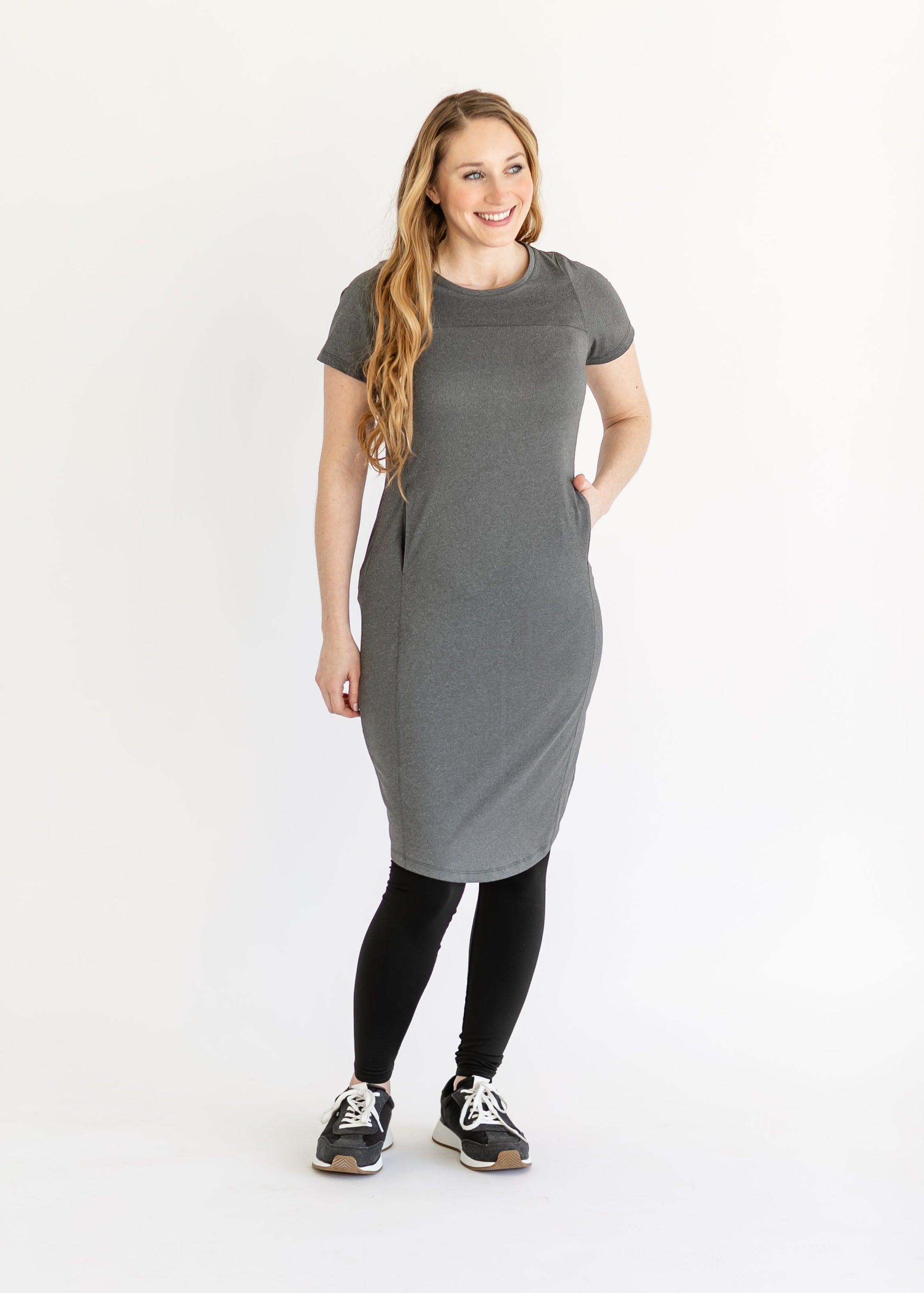 Simona Midi Sport Dress - Final Sale, Black / XX Large Simona Midi Sport Dress - Final Sale, Black / XX Large