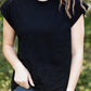Simple Black Boxy Tee - FINAL SALE Tops