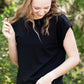 Simple Black Boxy Tee - FINAL SALE Tops