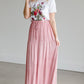 Single Tier Mauve Maxi Skirt Skirts