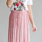 Single Tier Mauve Maxi Skirt Skirts