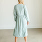 Sky Ruffle Shoulder Flowy Midi Dress - FINAL SALE Dresses