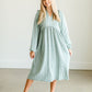 Sky Ruffle Shoulder Flowy Midi Dress - FINAL SALE Dresses