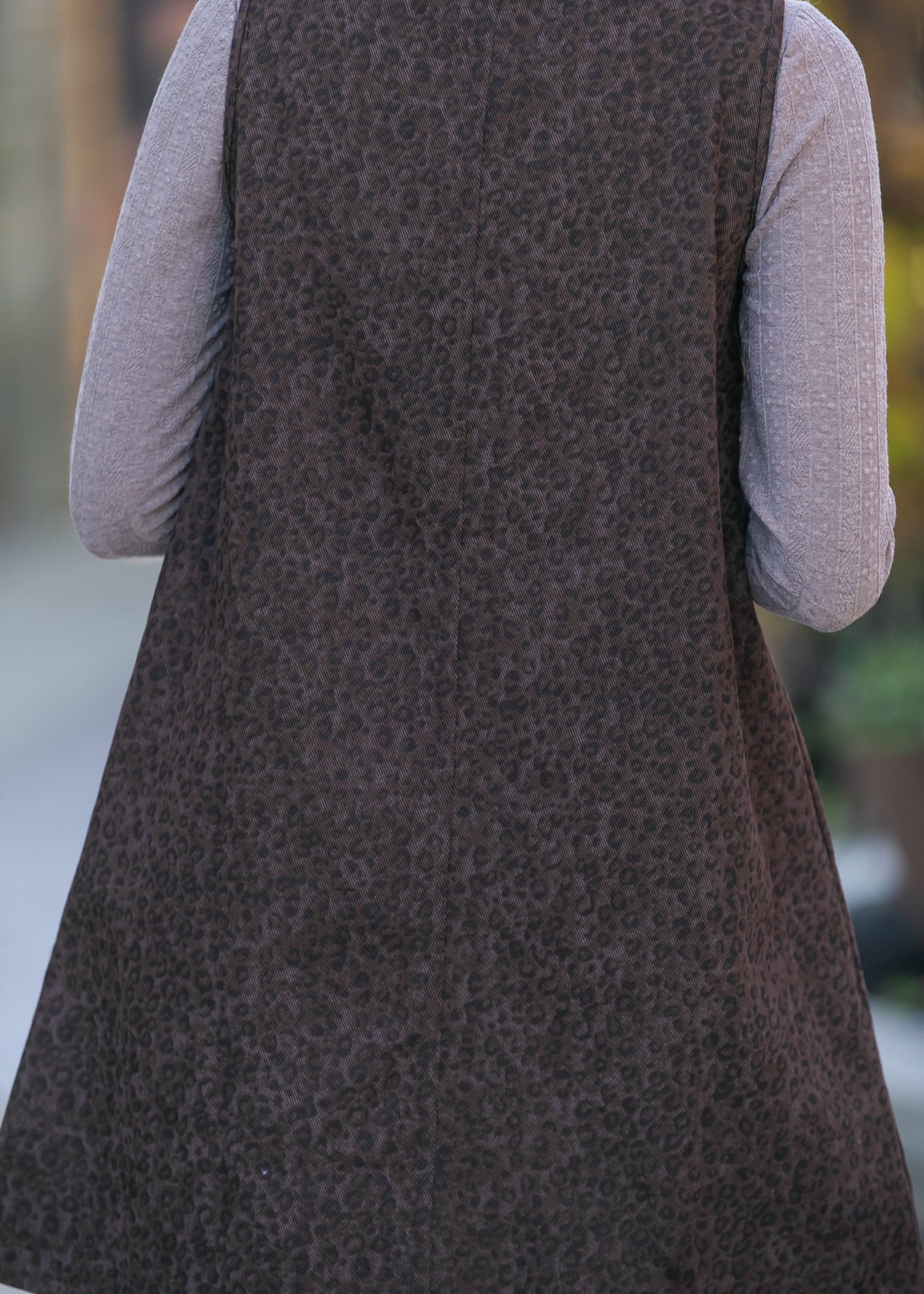 Sleeveless Printed Button Down Midi Dress FF Dresses