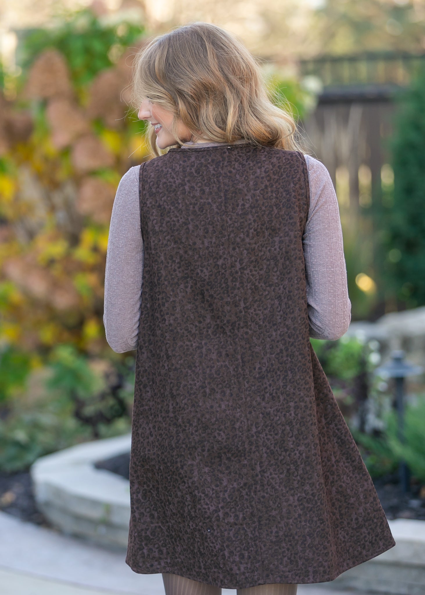 Sleeveless Printed Button Down Midi Dress FF Dresses