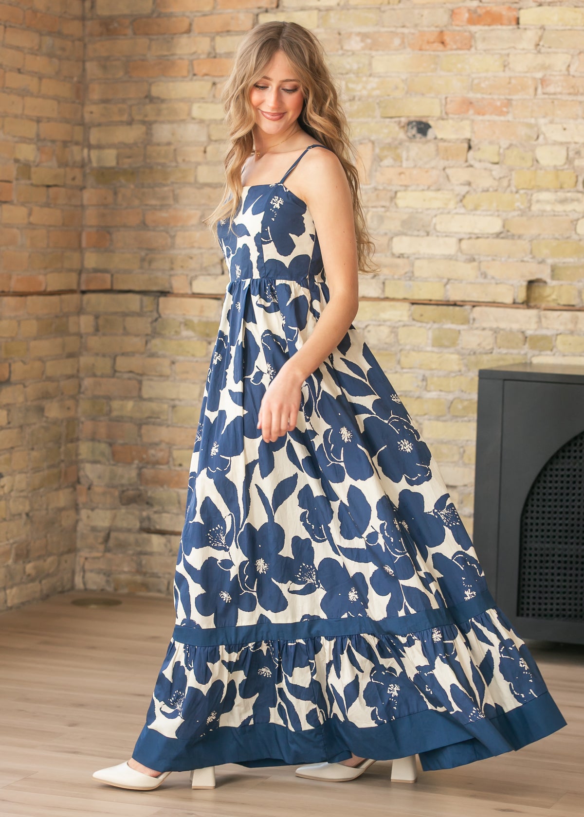 Sleeveless Ruffle Floral Maxi Dress - FINAL SALE FF Dresses