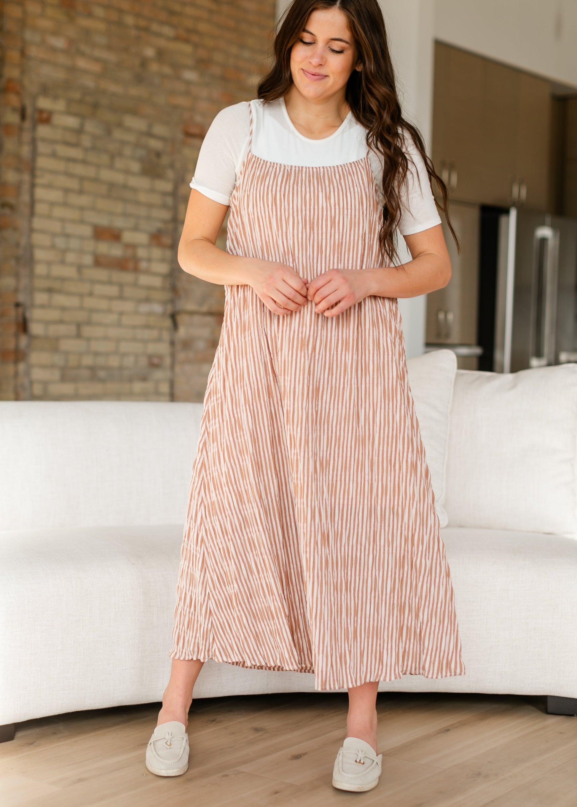 Sleeveless Striped Flowy Maxi Dress - FINAL SALE Inherit Co. Sleeveless Striped Flowy Maxi Dress - FINAL SALE Inherit Co.