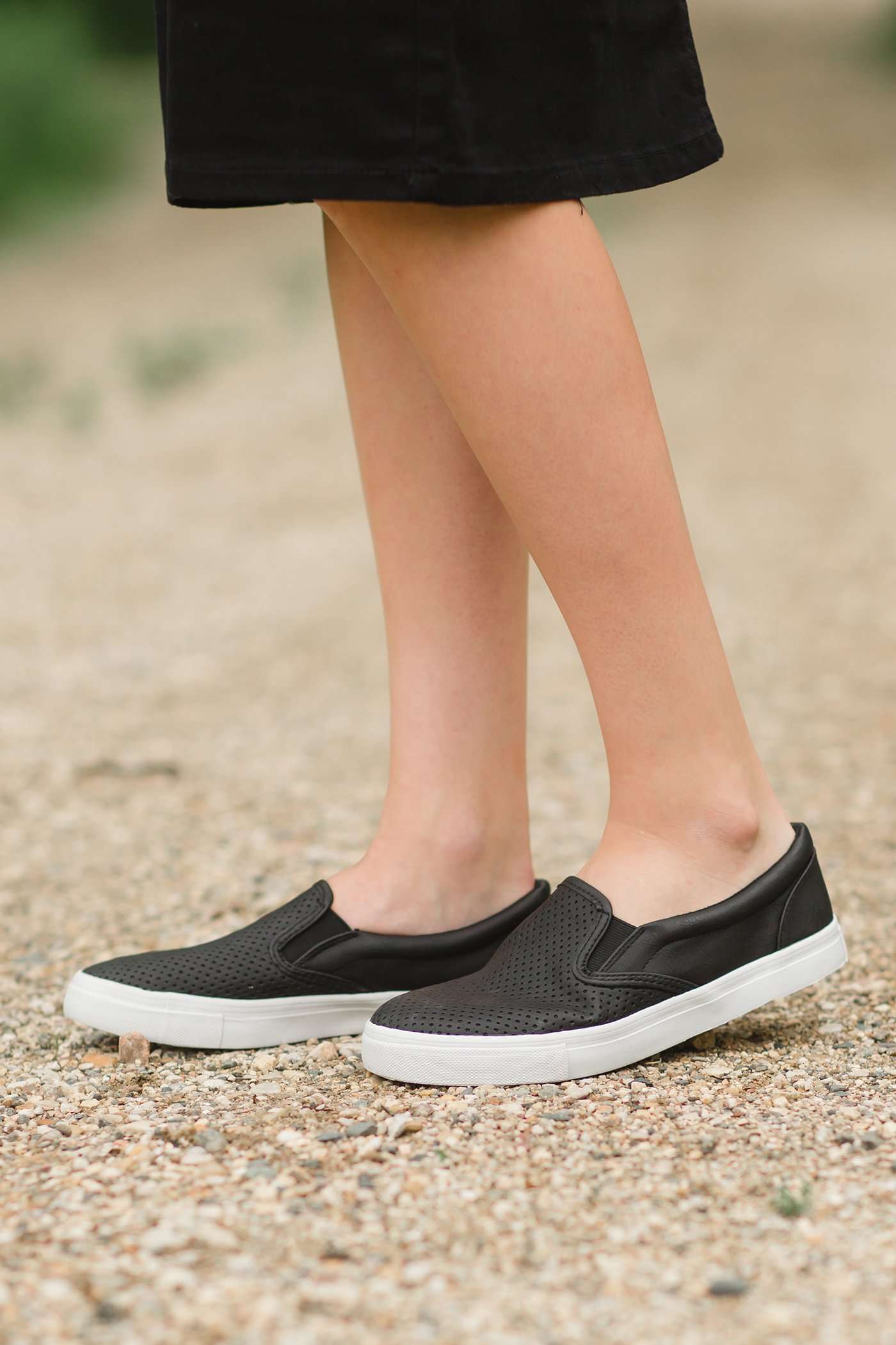 Slip On Sneakers - FINAL SALE Shoes Black / 5.5