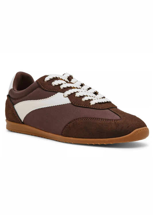 Sloane Chocolate Lace-Up Sneaker Shoes