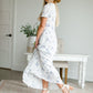 Smocked Blue Floral Maxi Dress Dresses