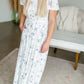 Smocked Blue Floral Maxi Dress Dresses