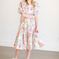 Smocked Bodice Colorful Midi Dress - FINAL SALE FF Dresses