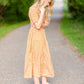 Smocked Bodice Ditsy Print Midi Dress - FINAL SALE FF Dresses