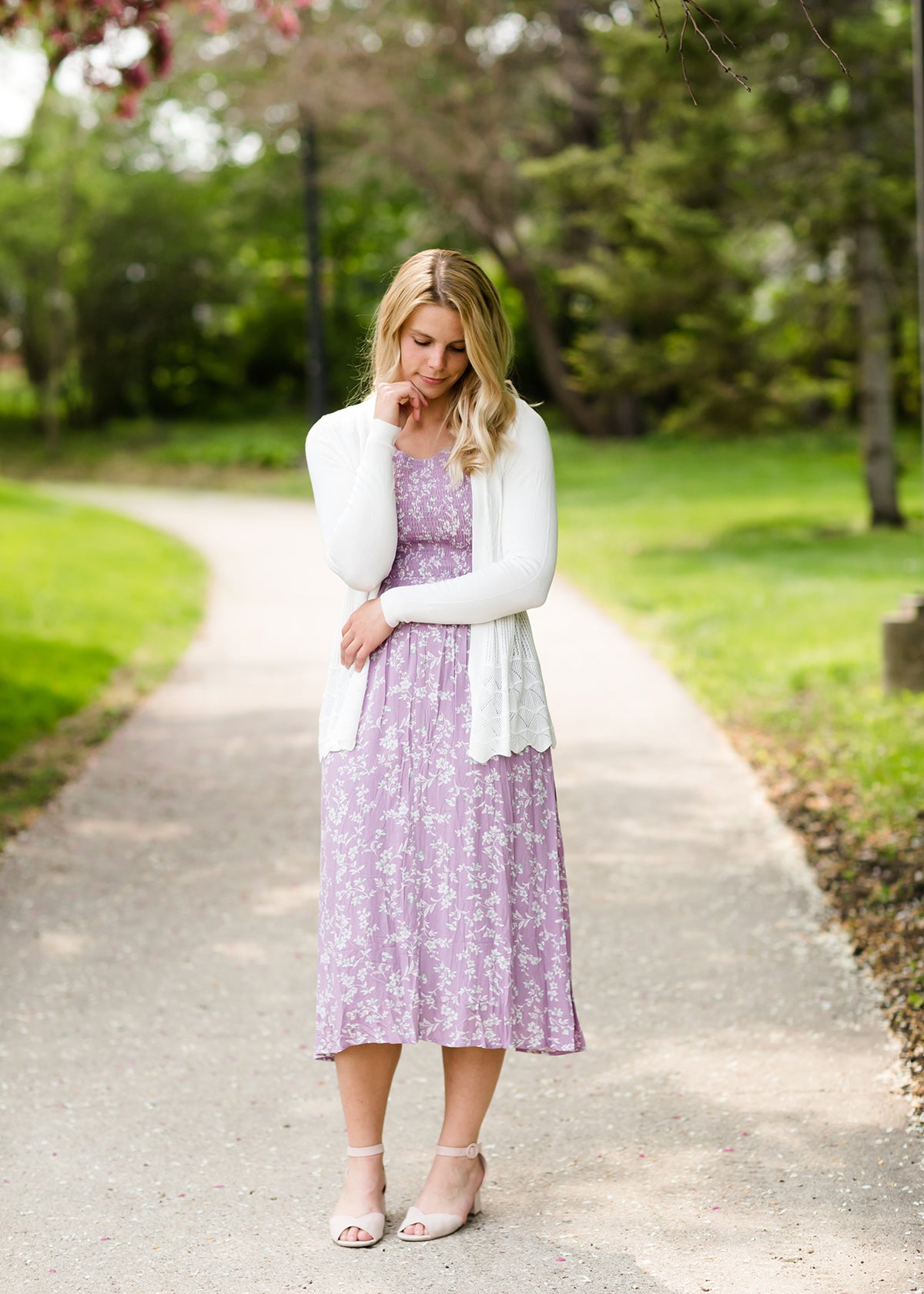 Smocked Floral Midi Dress - FINAL SALE Dresses