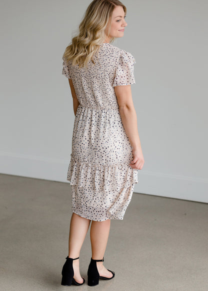 Smocked Ruffle Midi Dress - FINAL SALE Dresses