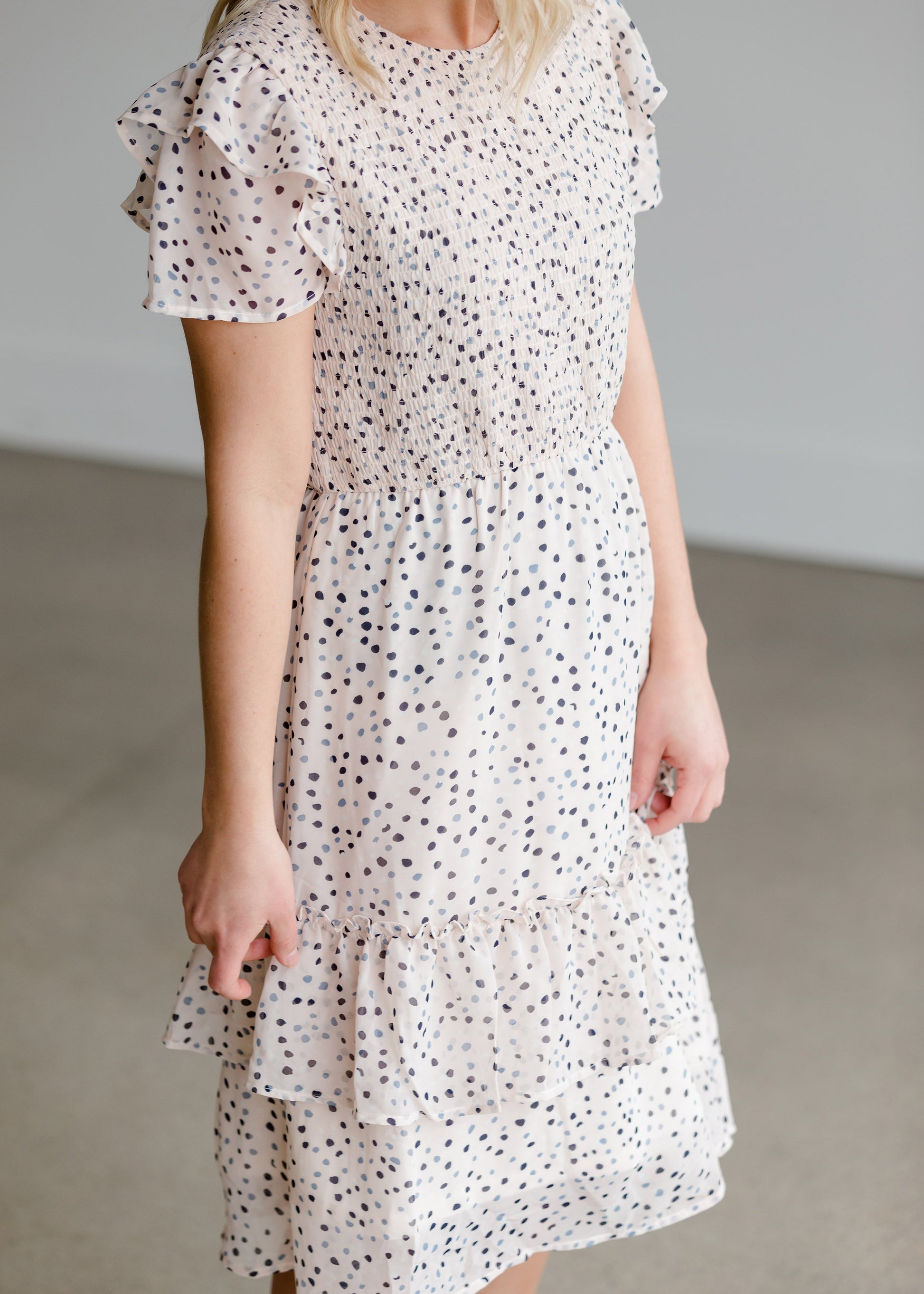 Smocked Ruffle Midi Dress - FINAL SALE Dresses