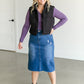 Zip Front Cropped Puffer Vest FF Tops