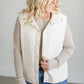 Snap Up Active Knit Vest FF Tops Cream / S