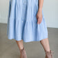 Snap Up Denim Midi Dress FF Dresses