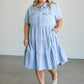 Snap Up Denim Midi Dress FF Dresses