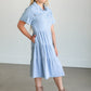Snap Up Denim Midi Dress FF Dresses