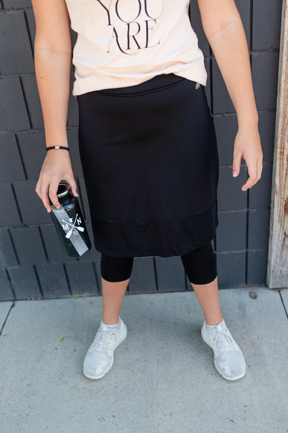 Snoga Black Athletic Skirt Skirts