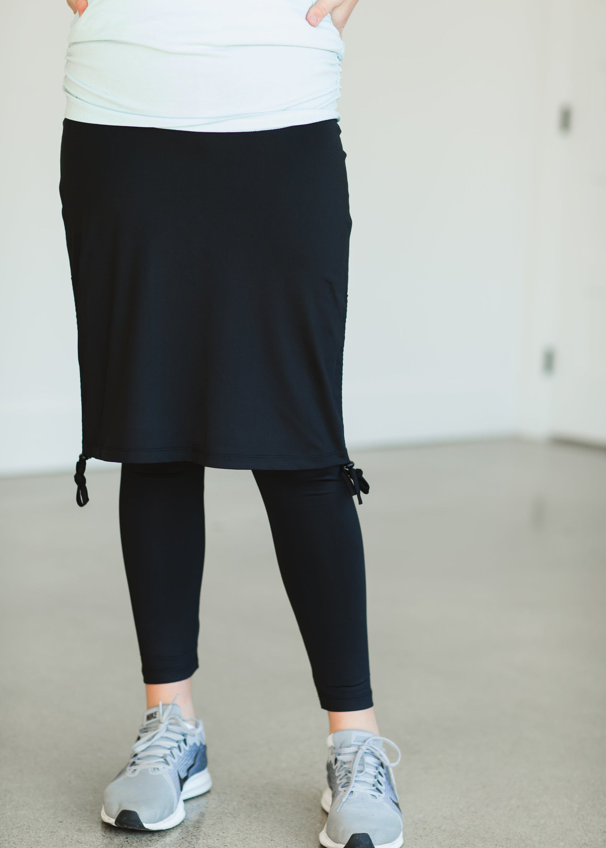 Snoga Black Side Tie Athletic Skirt - FINAL SALE – Inherit Co.