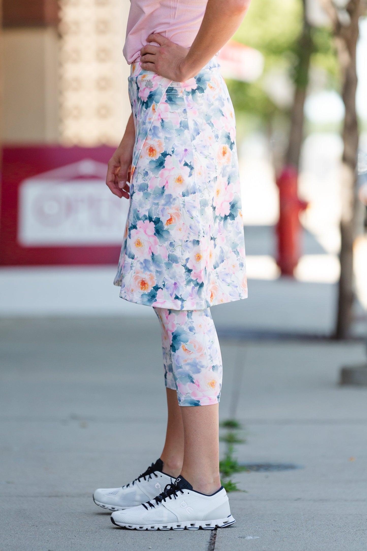 Snoga Floral Faux Wrap Sport Skirt - FINAL SALE Activewear