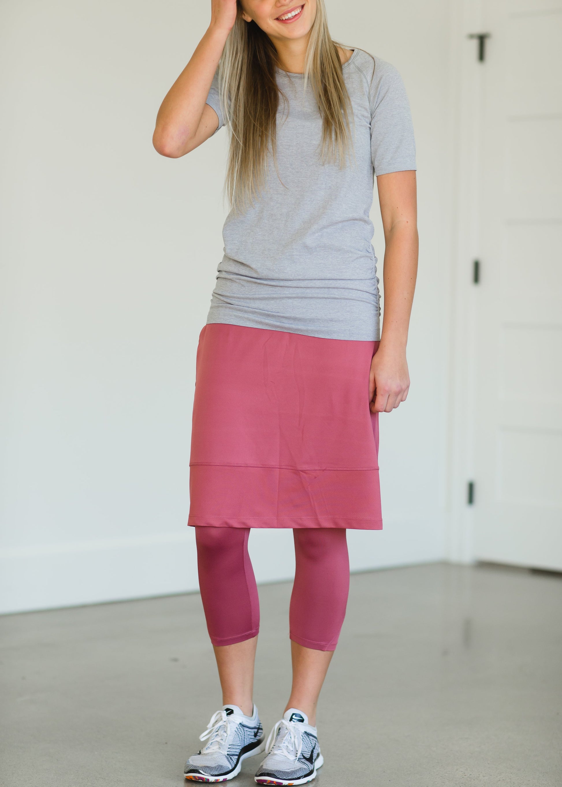 Snoga Rose Mesh Athletic Skirt - FINAL SALE Skirts