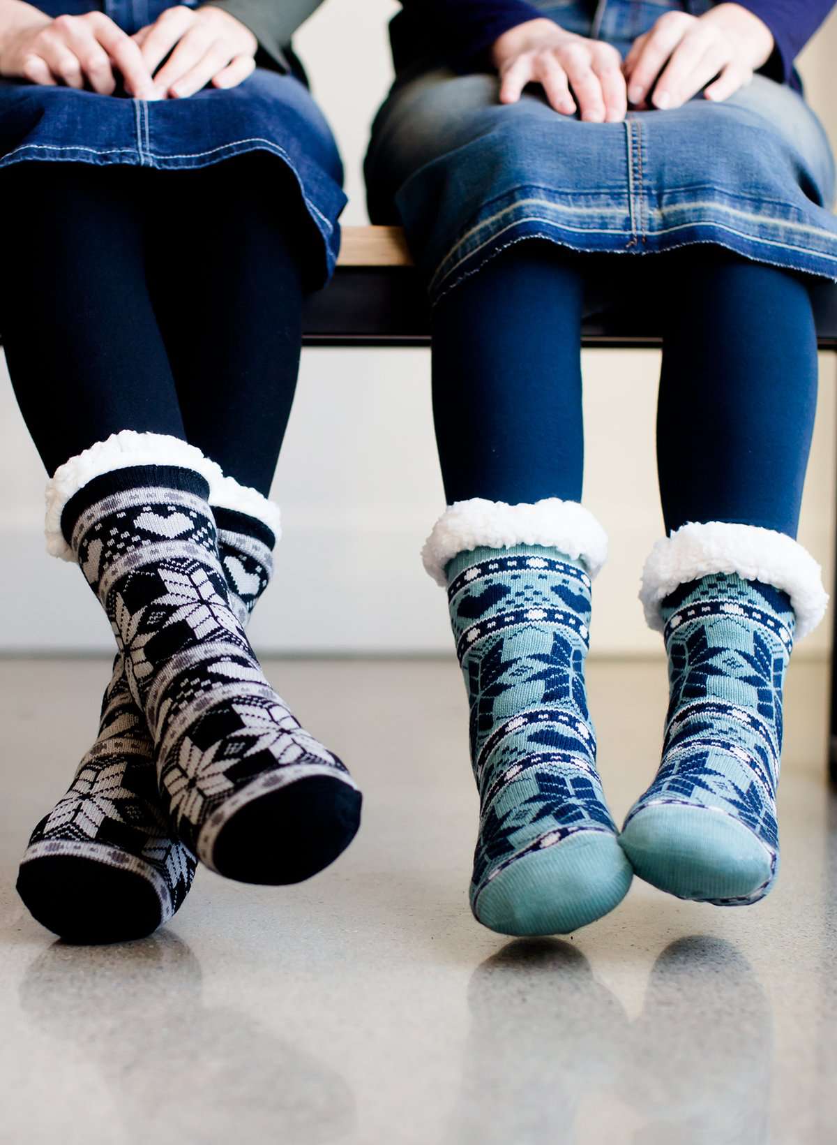 Snowflake Slipper Socks - FINAL SALE Accessories