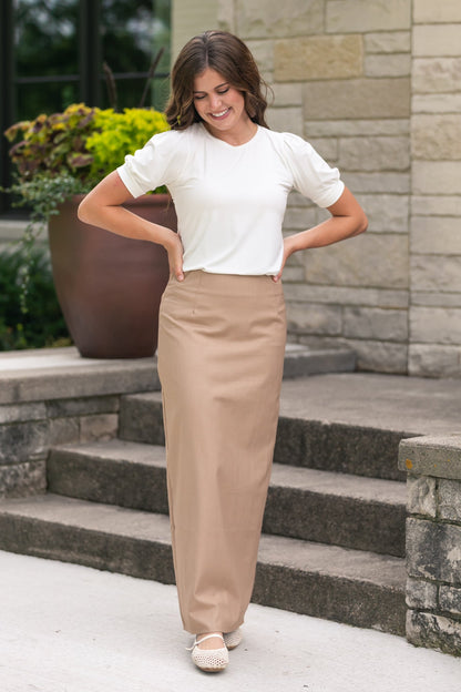 Soft Bamboo Puff Sleeve Top FF Tops