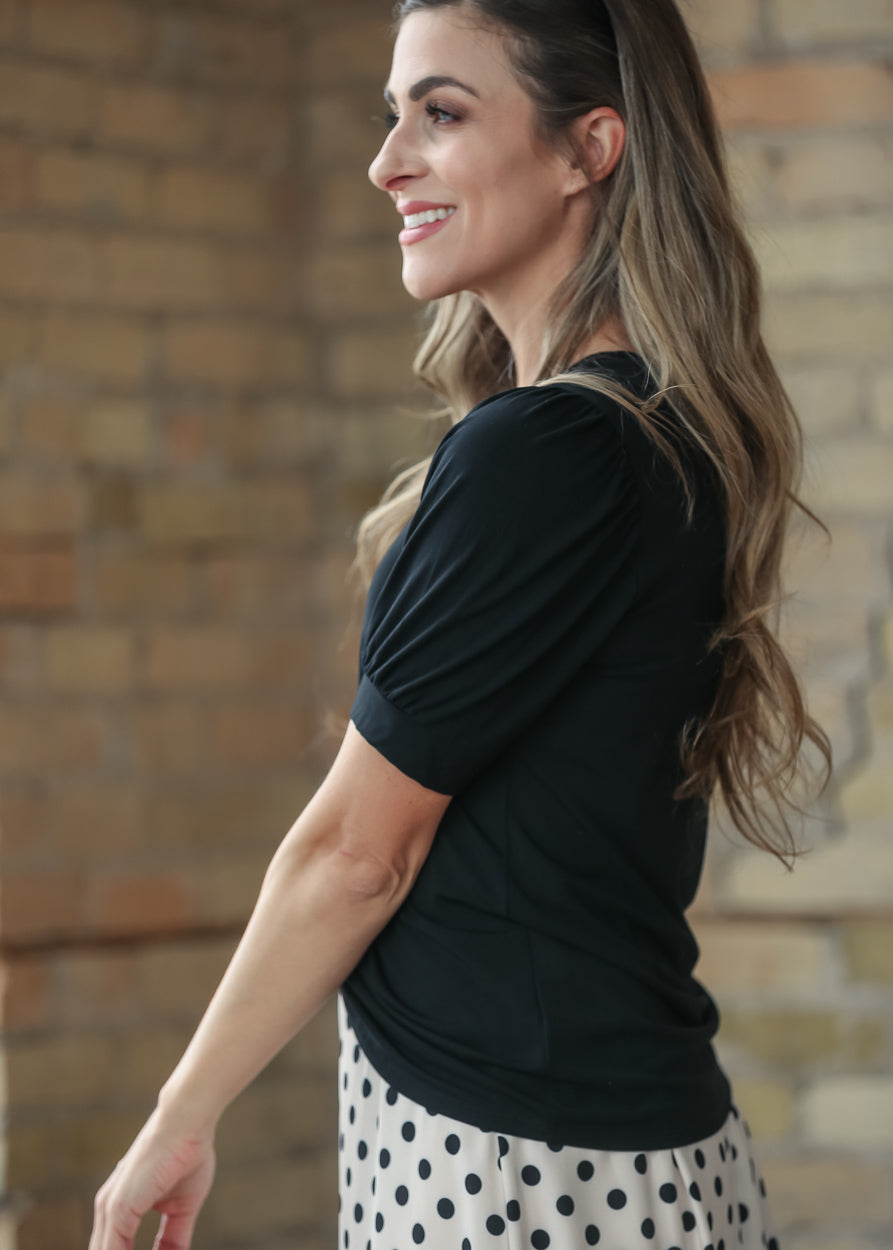 Soft Bamboo Puff Sleeve Top - FINAL SALE FF Tops