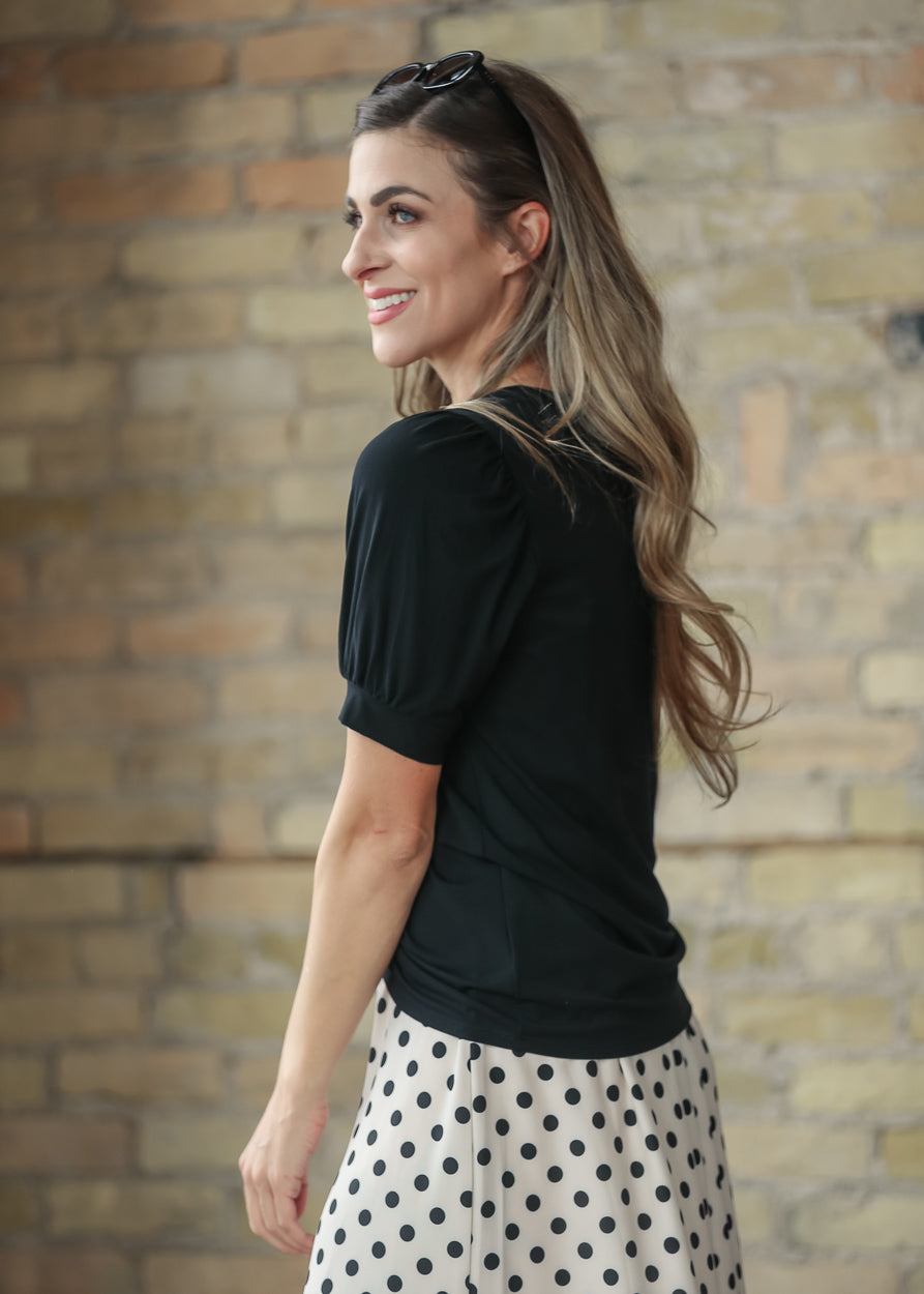 Soft Bamboo Puff Sleeve Top - FINAL SALE FF Tops