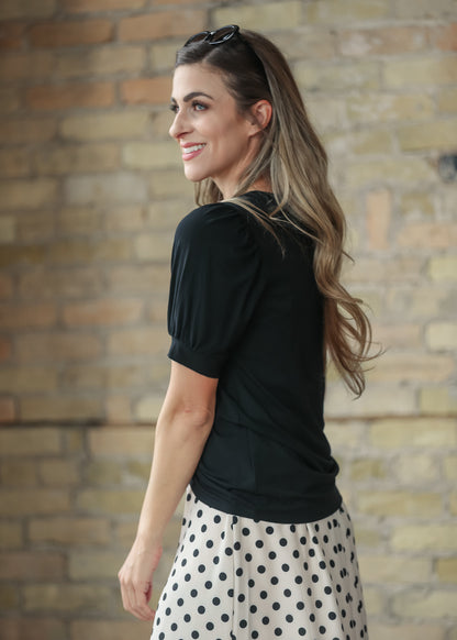 Soft Bamboo Puff Sleeve Top - FINAL SALE FF Tops