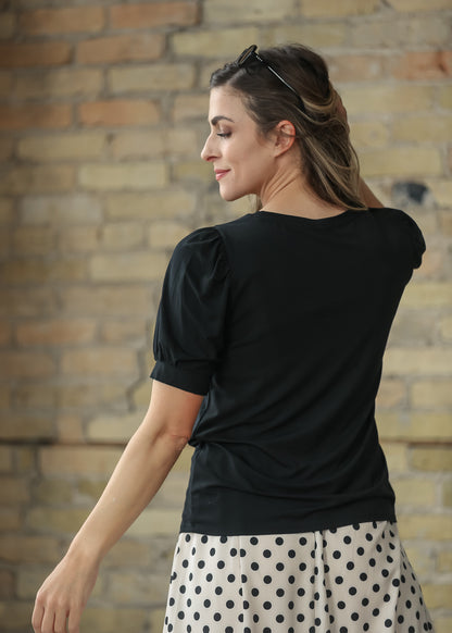 Soft Bamboo Puff Sleeve Top - FINAL SALE FF Tops