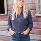 Soft Button Up Roll Tab Top - FINAL SALE Tops
