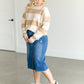Soft Crewneck Striped Sweater FF Tops