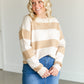 Soft Crewneck Striped Sweater FF Tops