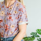 Soft Floral Cuffed Sleeve Top - FINAL SALE FF Tops