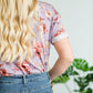 Soft Floral Cuffed Sleeve Top - FINAL SALE Tops
