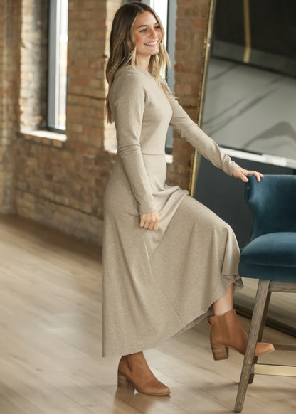 Soft Knit Fit and Flare Dress FF Skirts