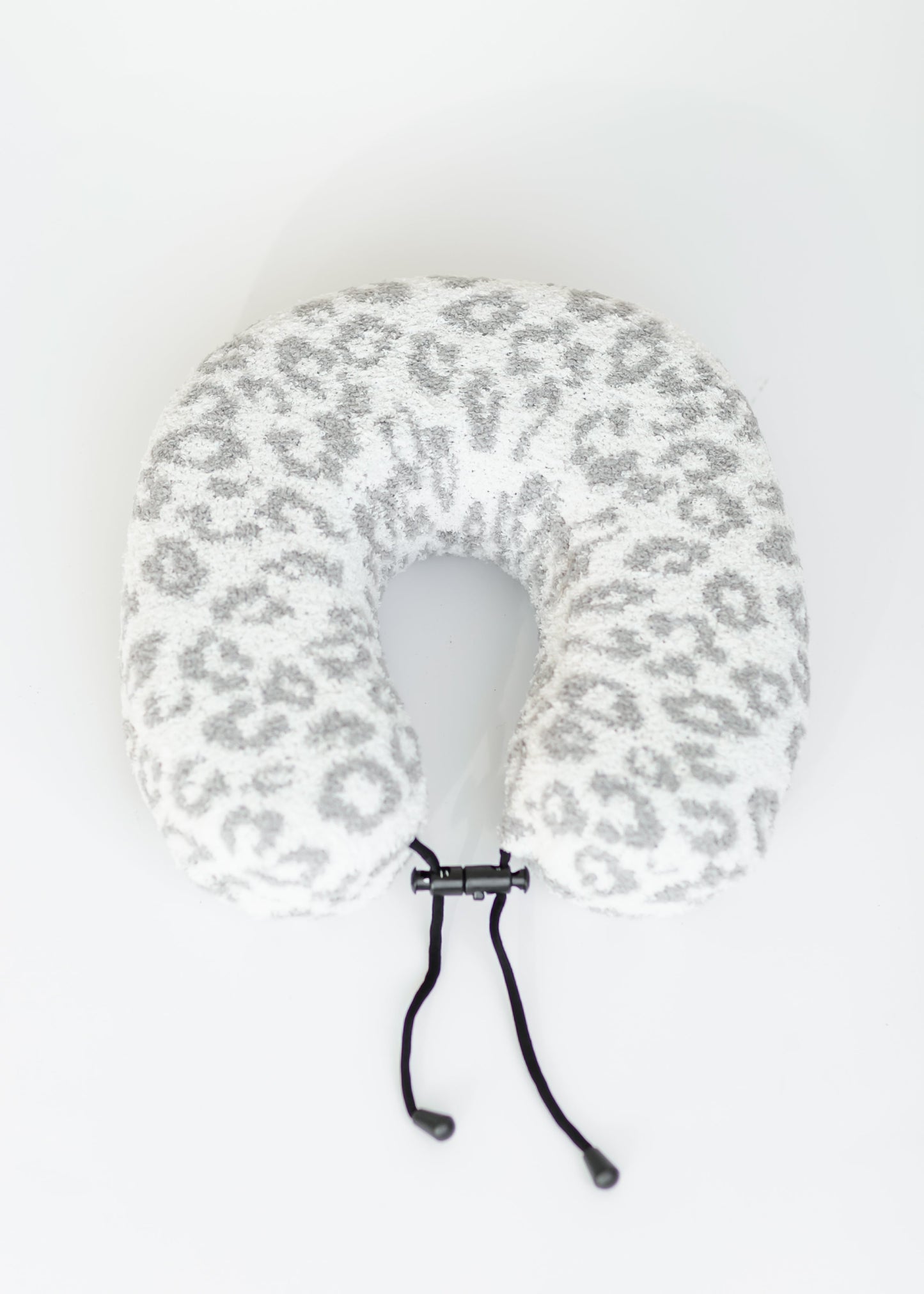 Soft Leopard Print Travel Neck Pillow Gifts Gray