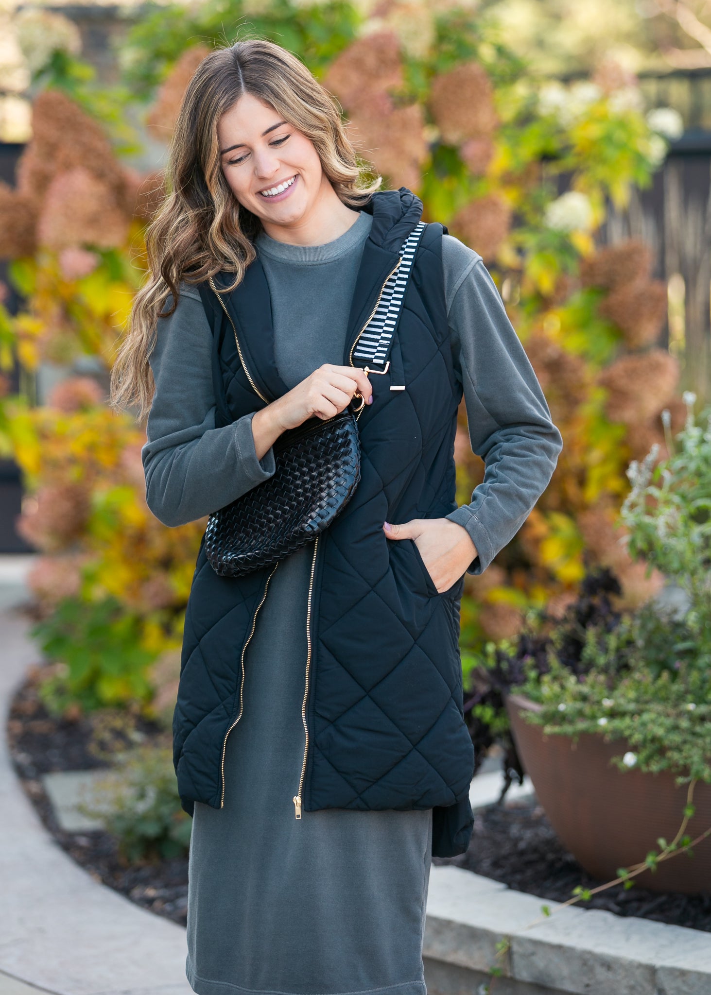 Soft Long Sleeve Sweatshirt Maxi Dress FF Dresses