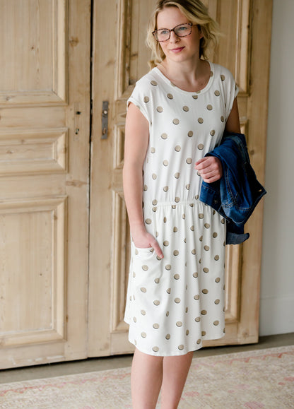Soft Polka Dot Midi Dress - FINAL SALE Dresses