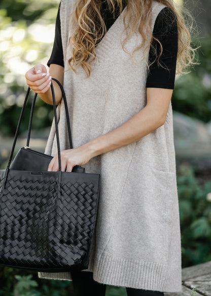 Soft Touch V-neck Sweater Dress FF Dresses