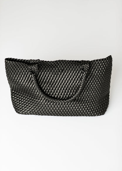 Solana Woven Vegan Leather Tote Accessories