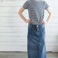 Sophia Long Denim Skirt FF Skirts