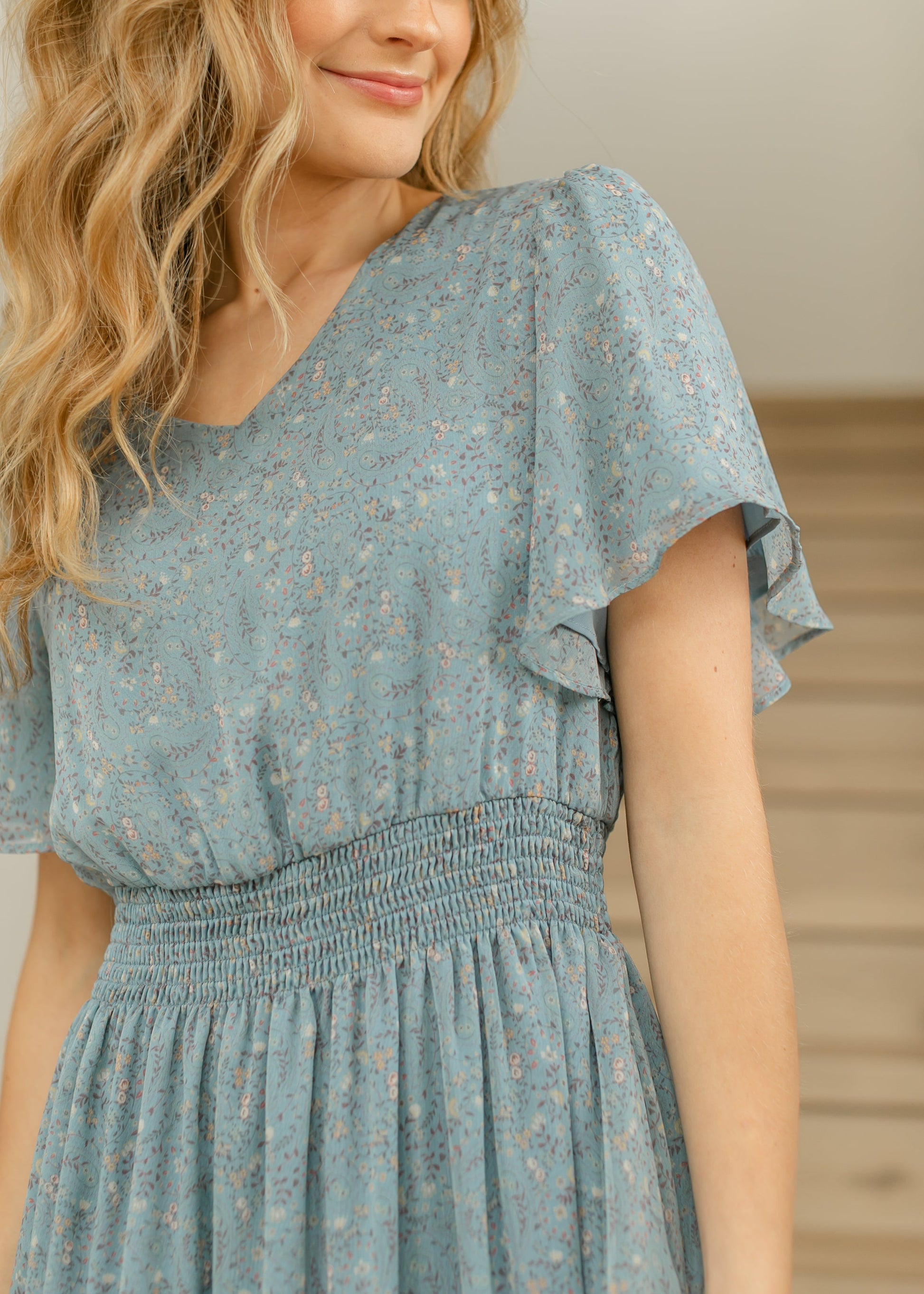 Sophie Floral Midi Dress - FINAL SALE Navy / XS Sophie Floral Midi Dress - FINAL SALE Navy / XS