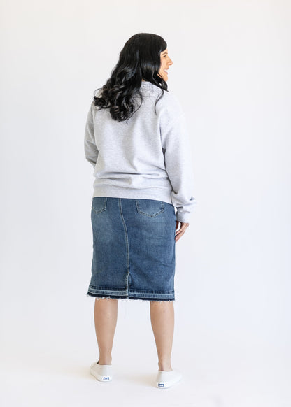 Sophie Maternity Denim Midi Skirt IC Skirts